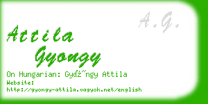 attila gyongy business card